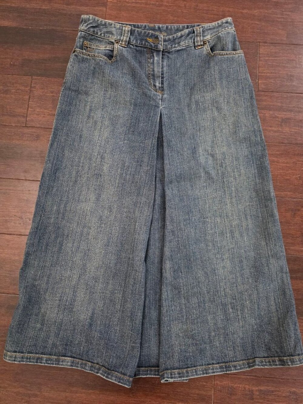 Women's Size 6 Michael Kors Denim Maxi Skirt Long Blue Jean Skirt Y2K MK